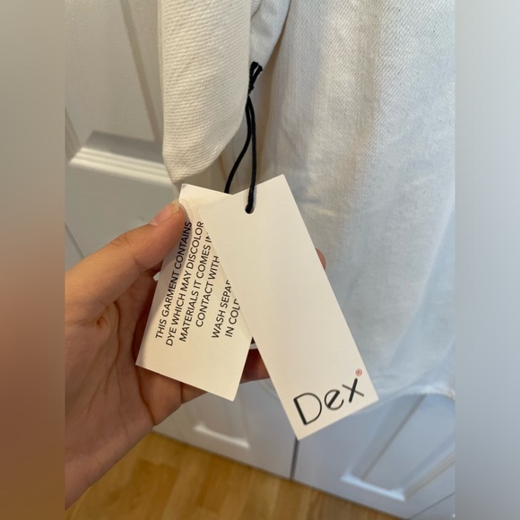 white cream dex jean jacket - Picture 7 of 8